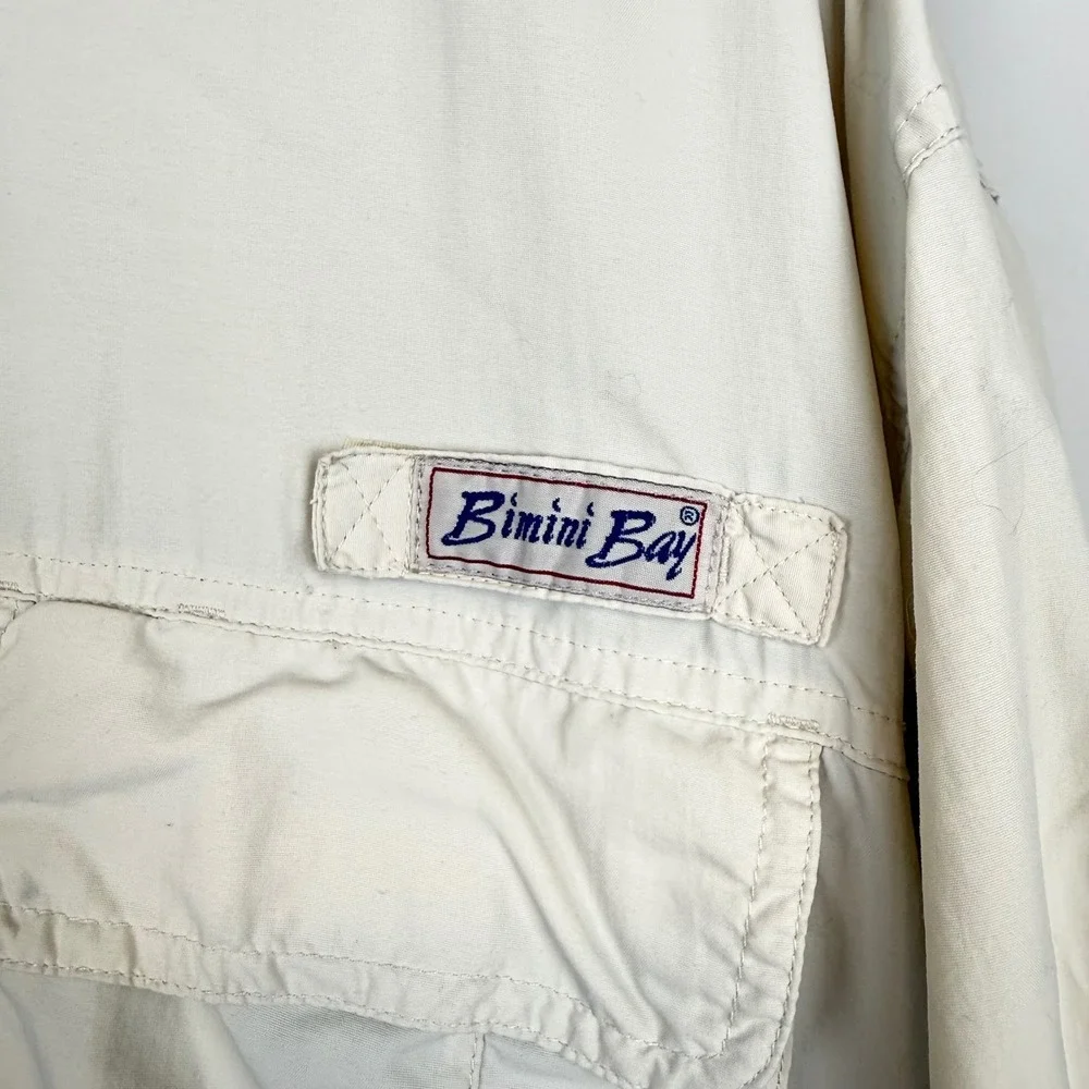 Bimini Bay Mens Fishing Shirt XXL Ventilated Utility Gorpcore Angler Outdoors